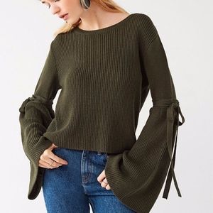 Silence + Noise Justine Bell Sleeve Sweater